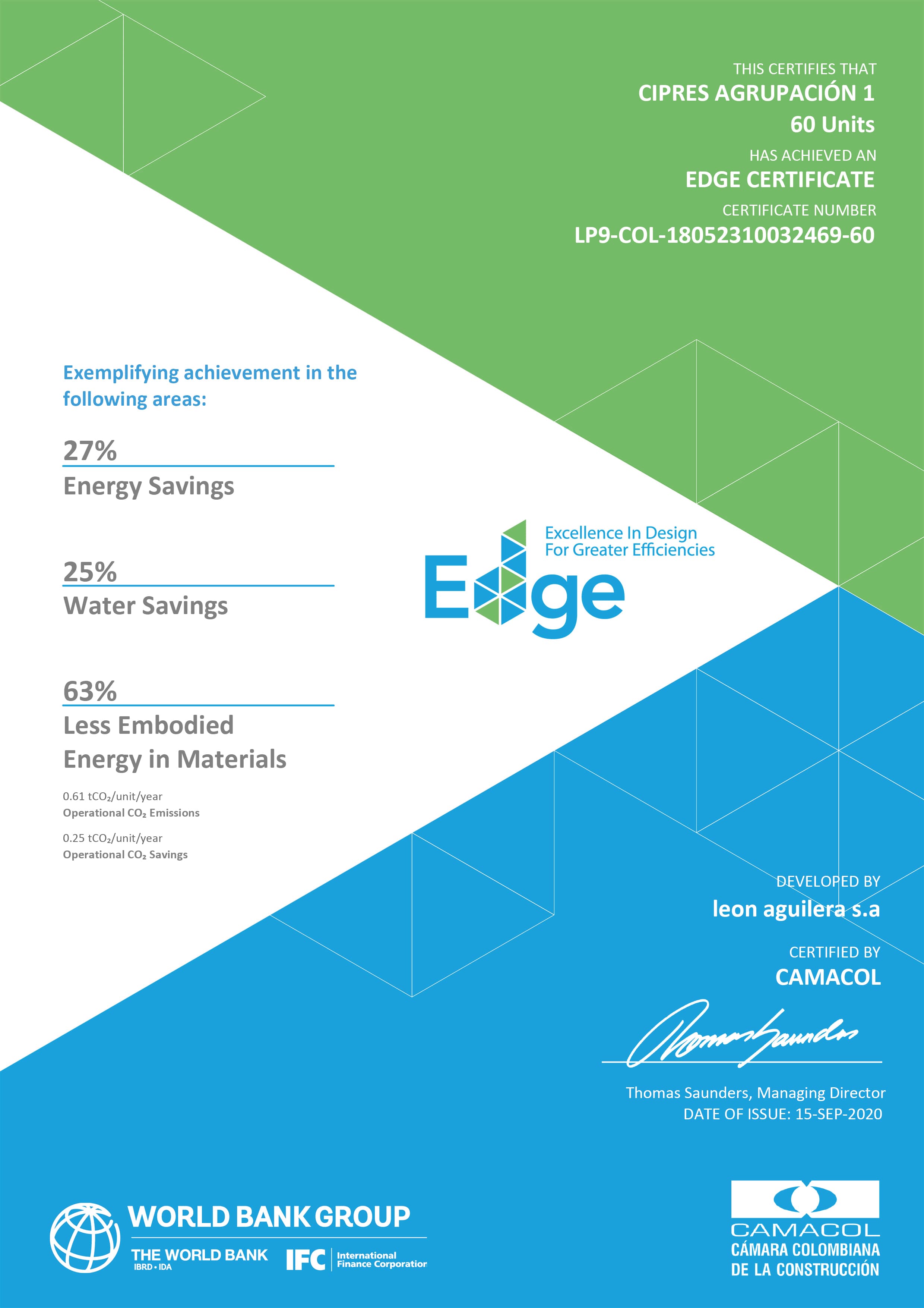 Certificado EDGE 1