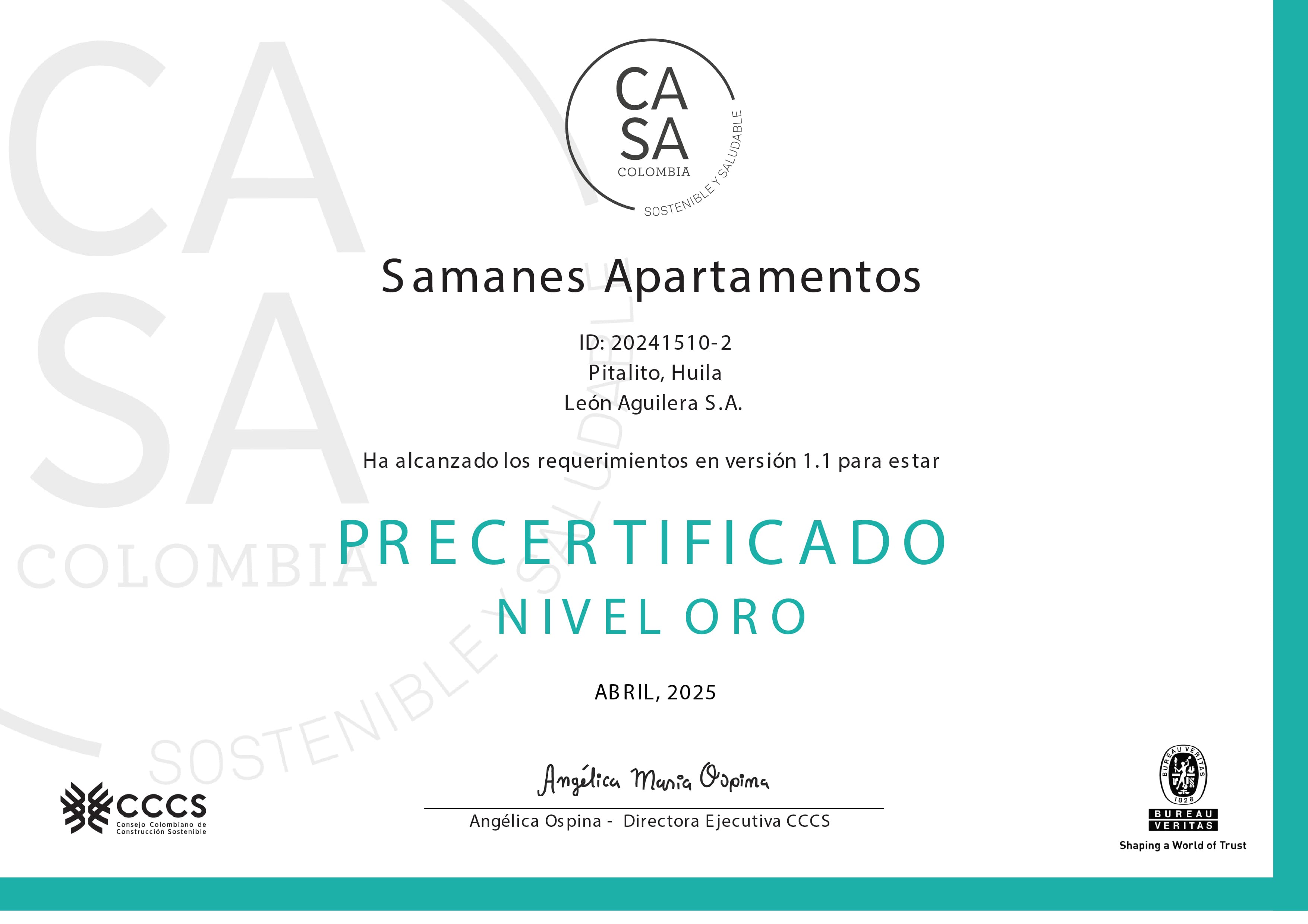 Certificado CASA 3